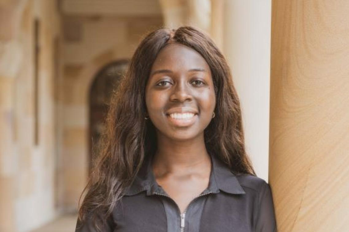 A young black woman